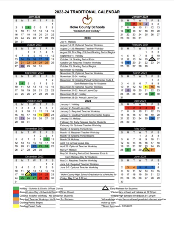 2023-2024 District Calendar